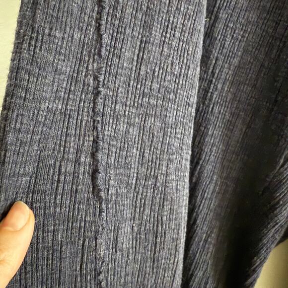 DAILY PRACTICE Anthropologie | Dark Purple Textured Wide Leg Ankle Pants | XL - Picture 4 of 7